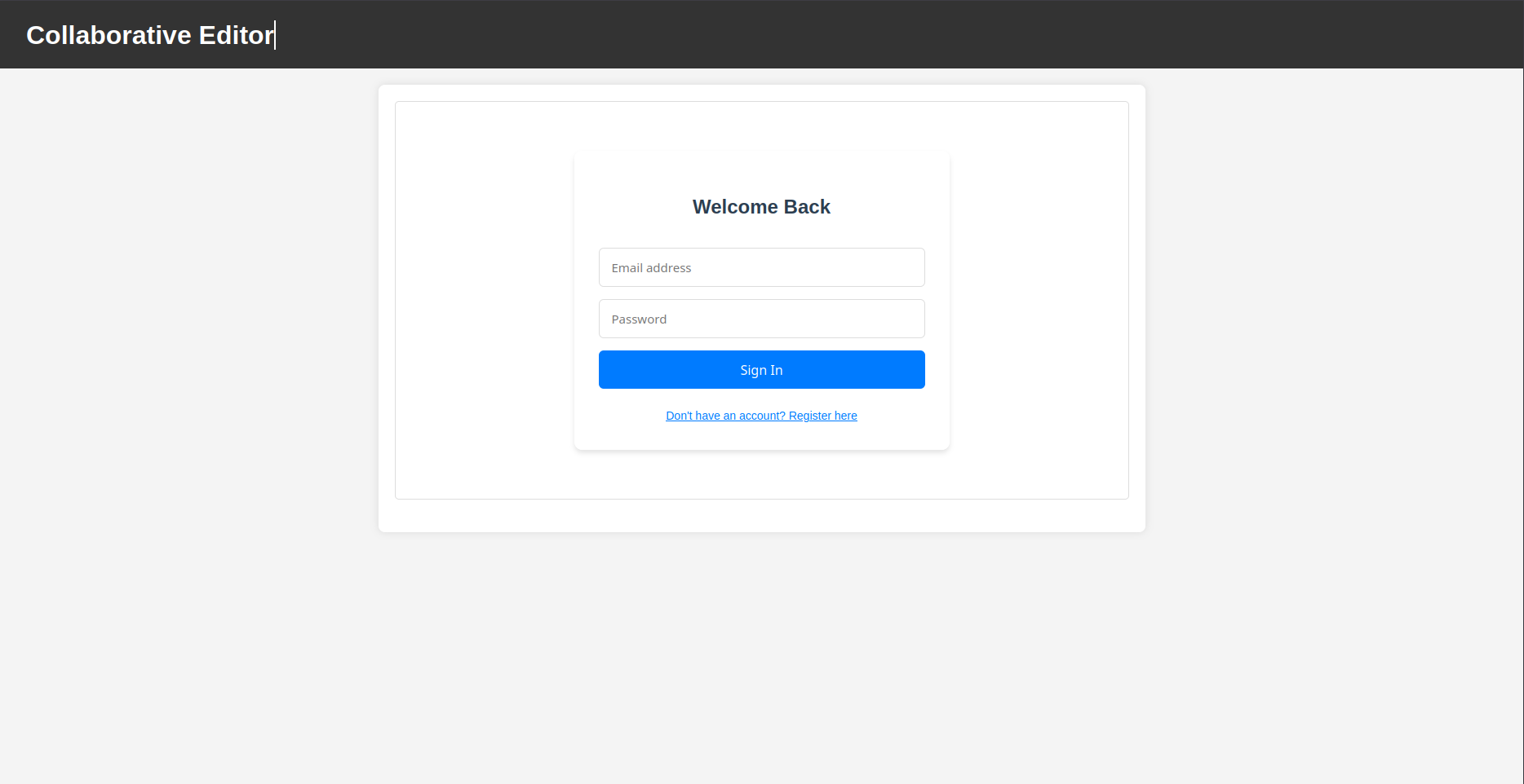 Collaborative Document Editor